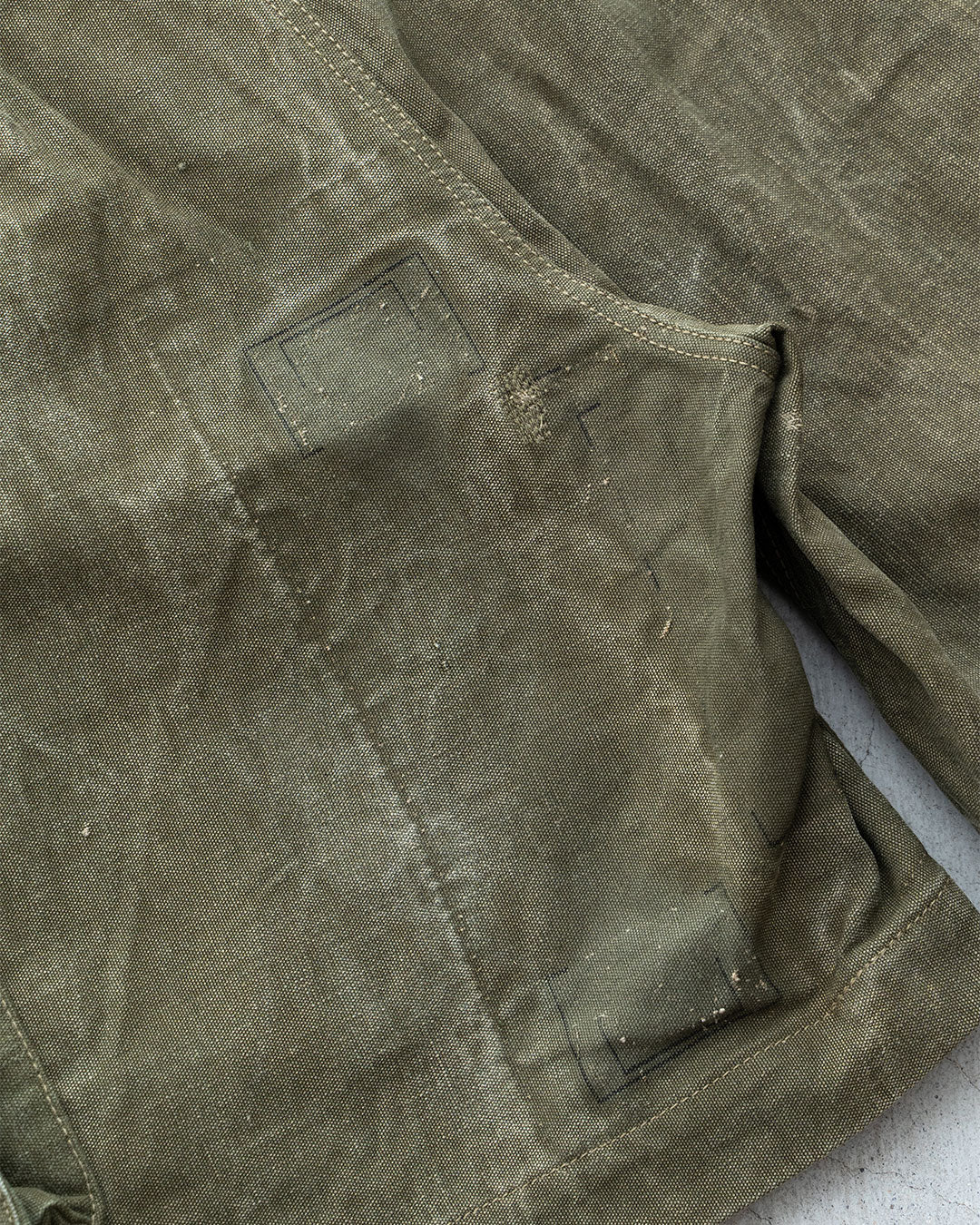 【HEXICO】Side Cargo Shorts 『US Military 40-70s Duffel Bag Cotton With 13 Stars Button』⑤