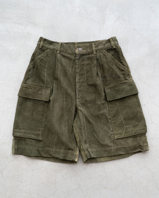 【HEXICO】Side Cargo Shorts 『US Military 40-70s Duffel Bag Cotton With 13 Stars Button』⑥