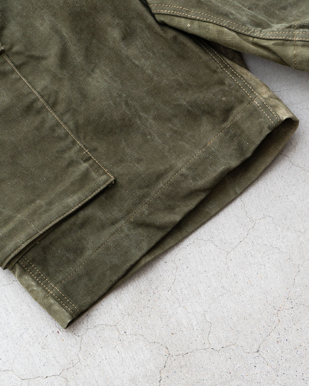 【HEXICO】Side Cargo Shorts 『US Military 40-70s Duffel Bag Cotton With 13 Stars Button』⑥