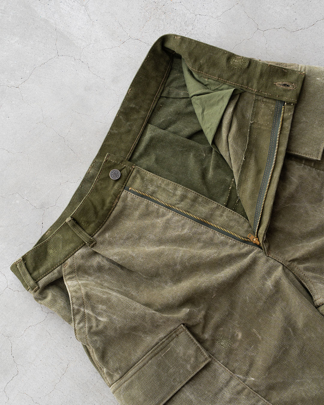 【HEXICO】Side Cargo Shorts 『US Military 40-70s Duffel Bag Cotton With 13 Stars Button』⑧