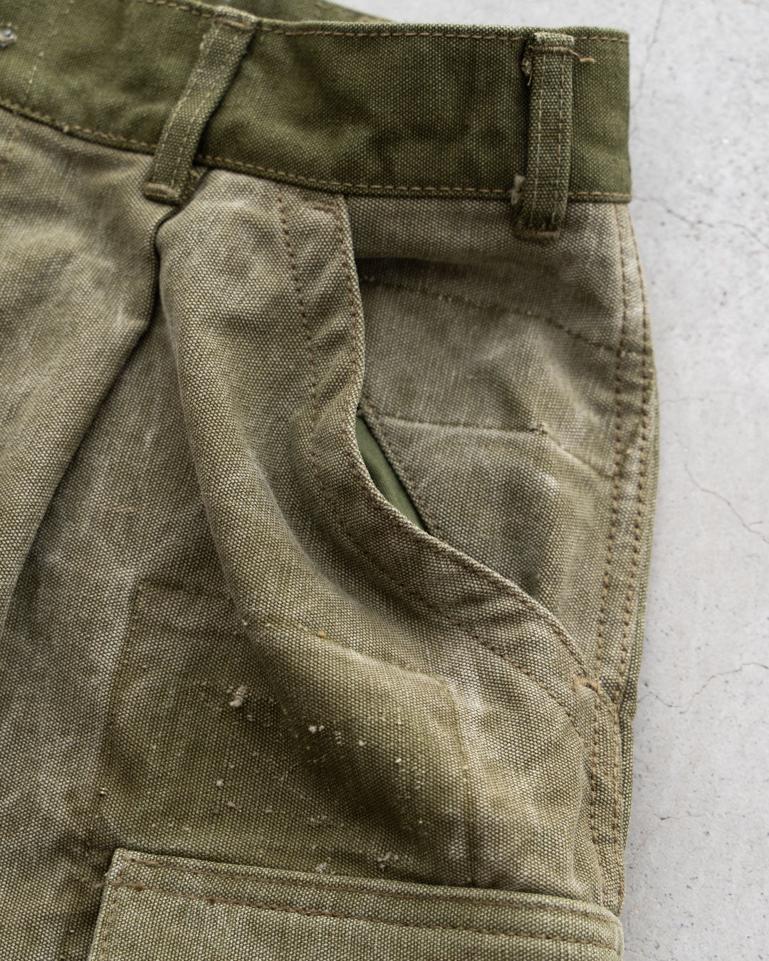 【HEXICO】Side Cargo Shorts 『US Military 40-70s Duffel Bag Cotton With 13 Stars Button』⑧