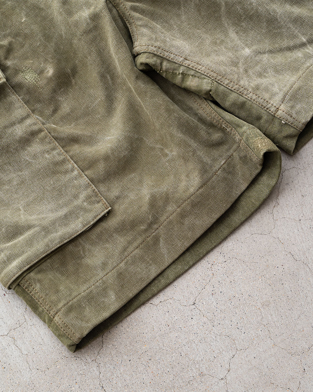 【HEXICO】Side Cargo Shorts 『US Military 40-70s Duffel Bag Cotton With 13 Stars Button』⑧