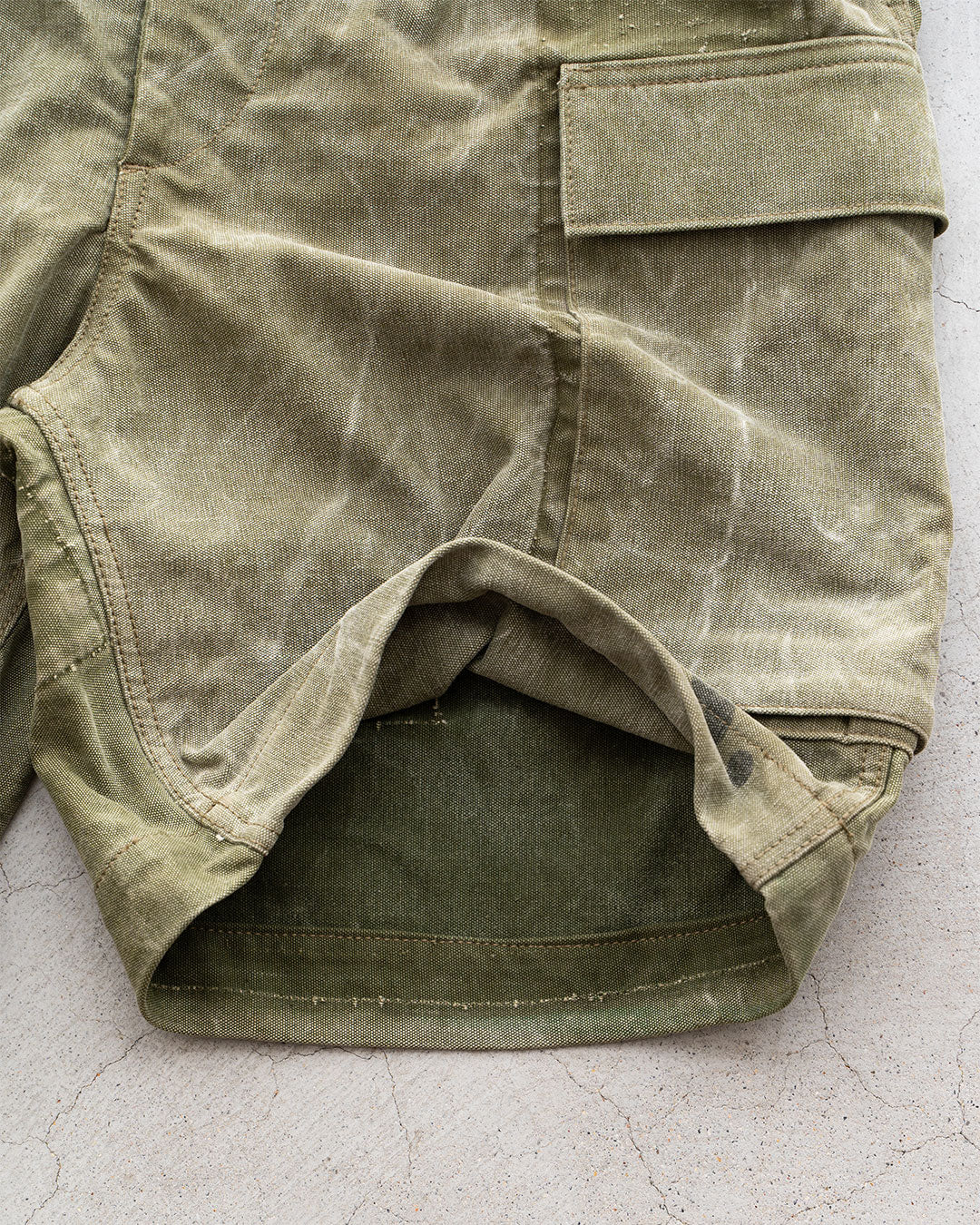 【HEXICO】Side Cargo Shorts 『US Military 40-70s Duffel Bag Cotton With 13 Stars Button』⑧