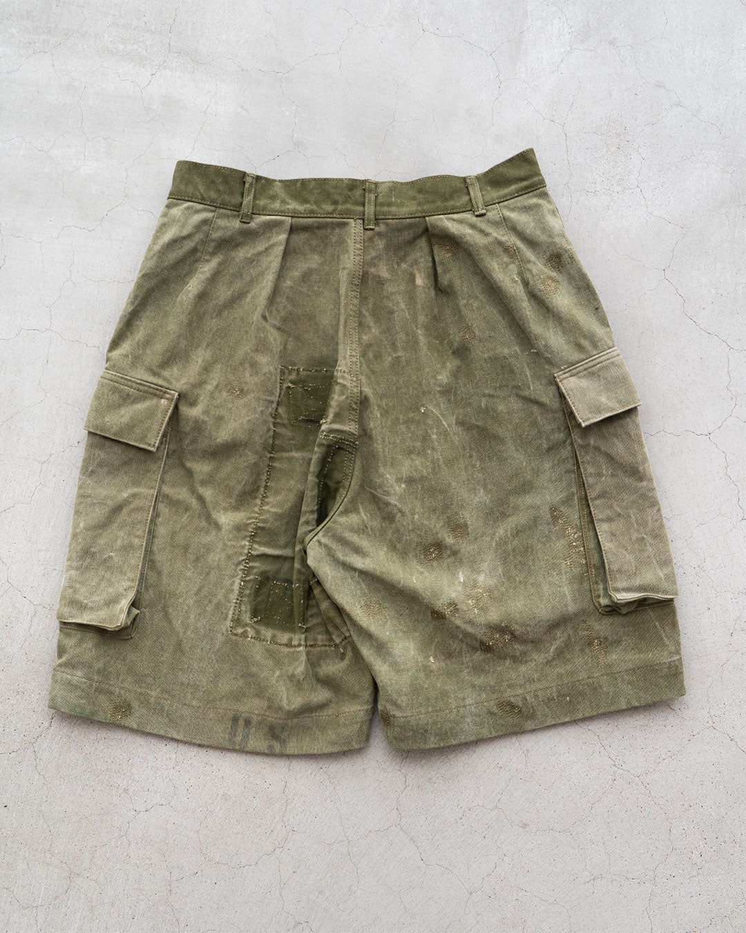 【HEXICO】Side Cargo Shorts 『US Military 40-70s Duffel Bag Cotton With 13 Stars Button』⑧