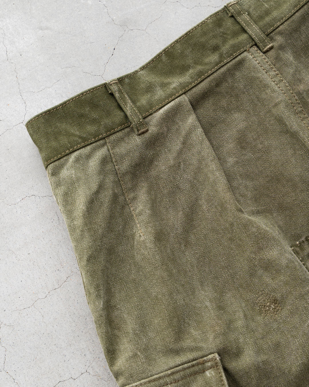 【HEXICO】Side Cargo Shorts 『US Military 40-70s Duffel Bag Cotton With 13 Stars Button』⑧