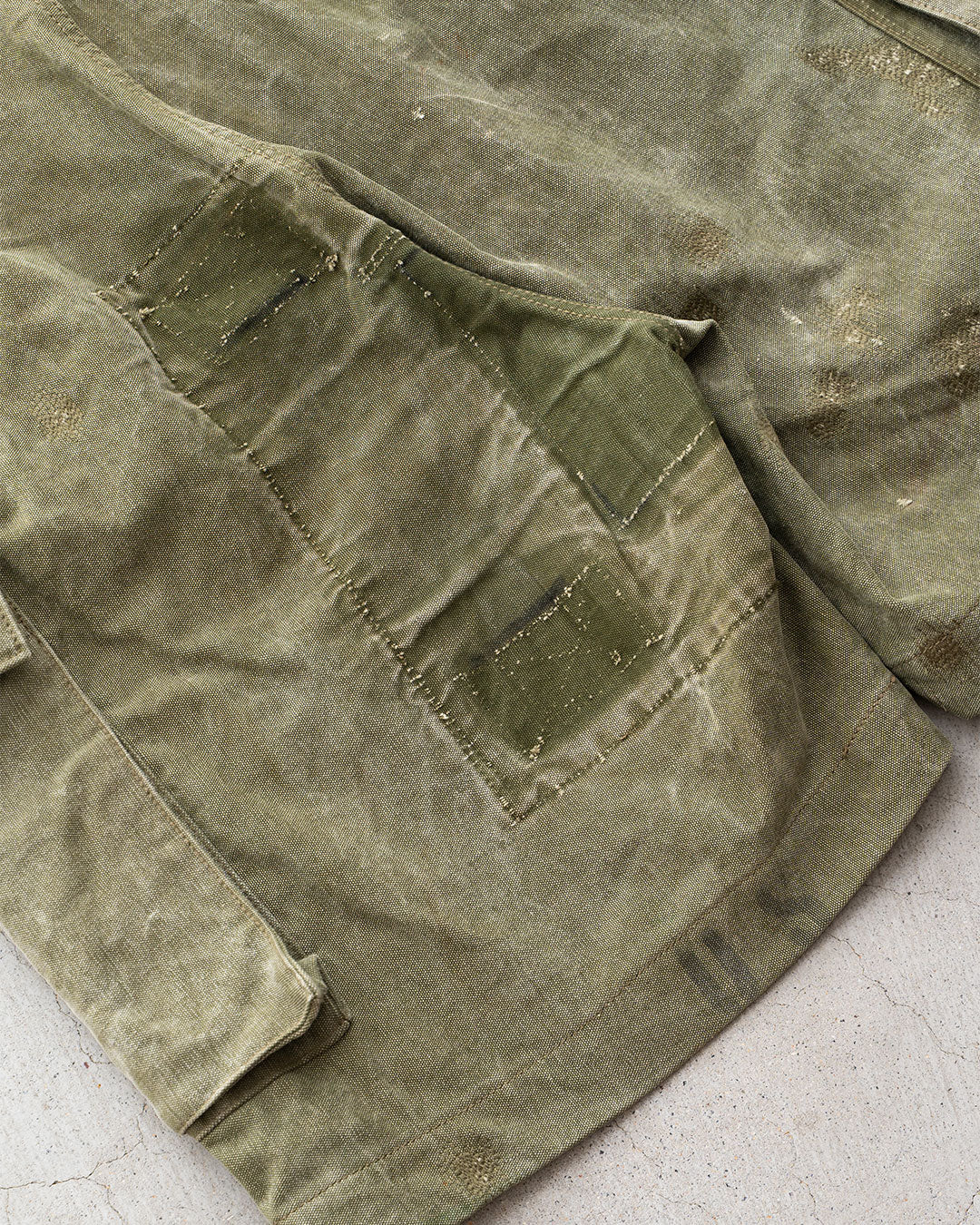 【HEXICO】Side Cargo Shorts 『US Military 40-70s Duffel Bag Cotton With 13 Stars Button』⑧