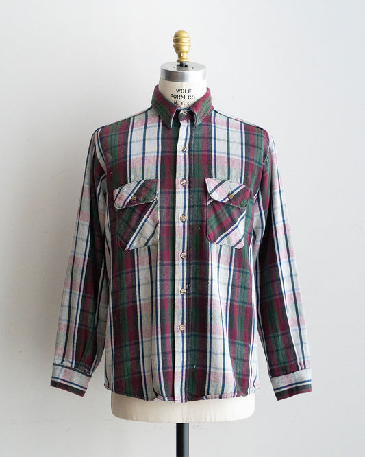【VINTAGE】80-90s Old Flannel Check Shirts 『Good Color』②