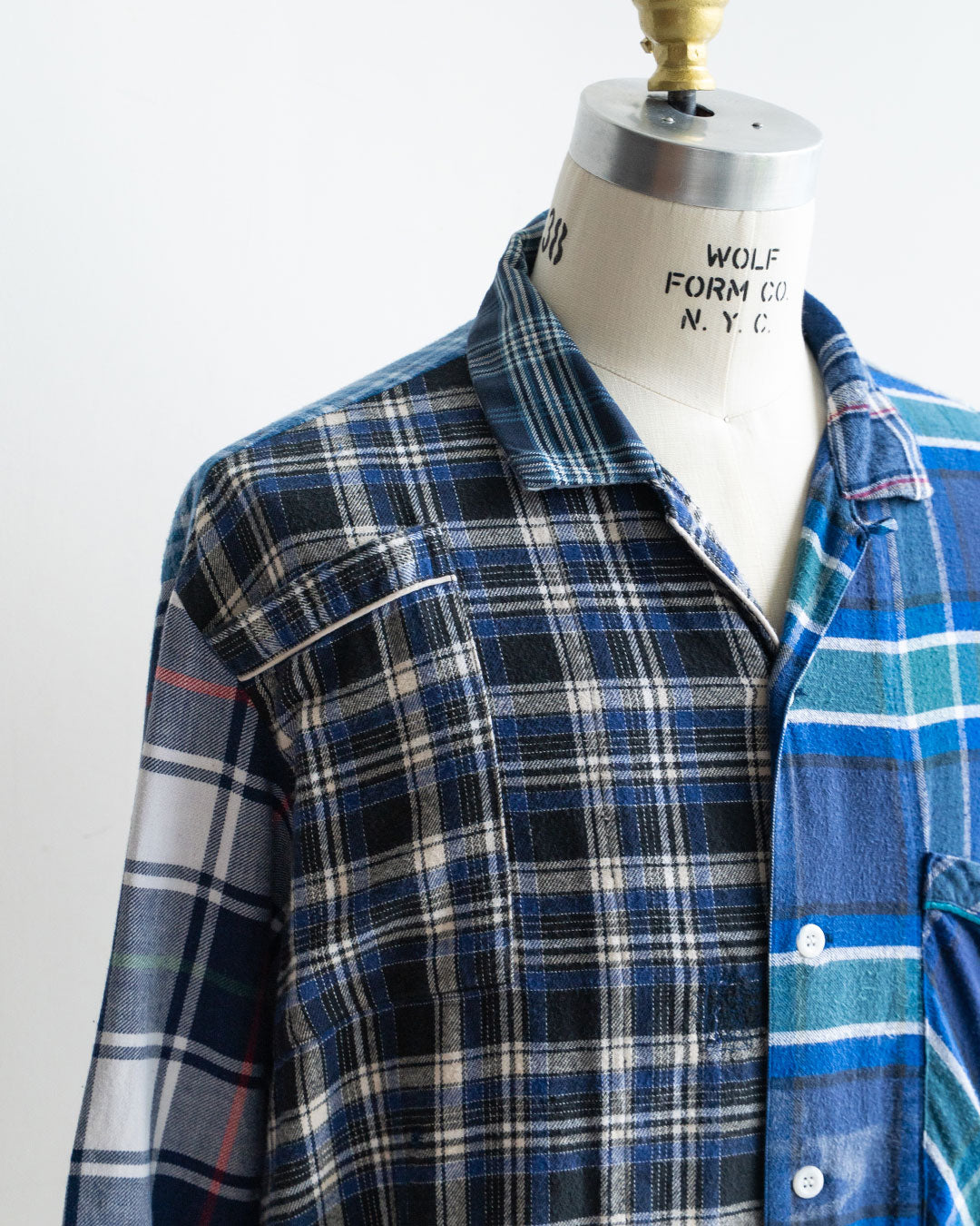【Made By Sunny Side Up】Remake Patchwork Flannel Shirts ①