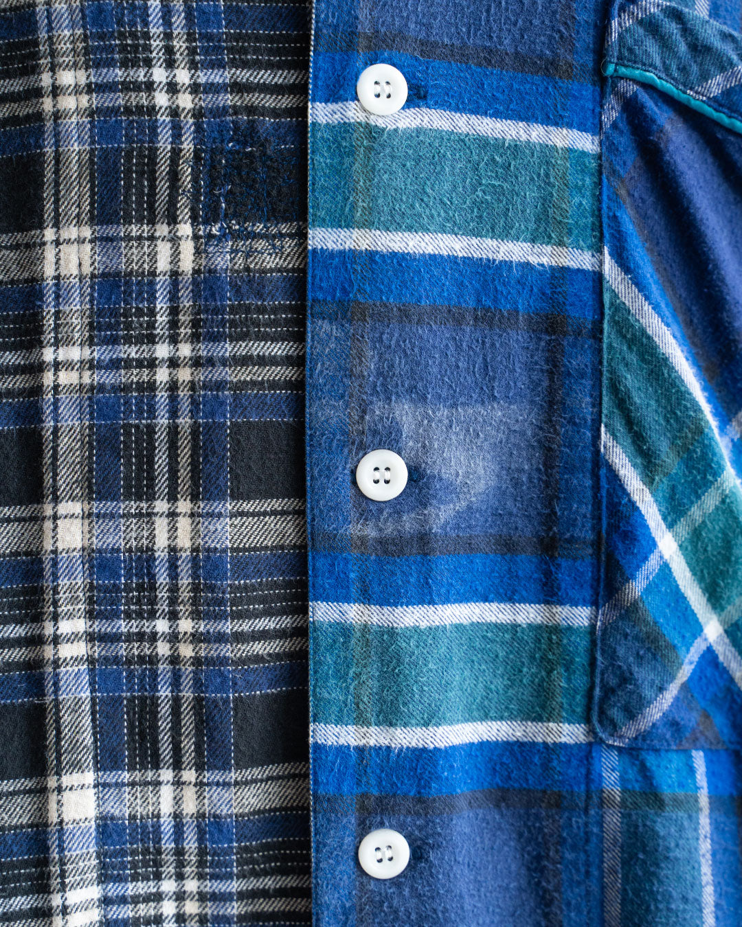 【Made By Sunny Side Up】Remake Patchwork Flannel Shirts ①