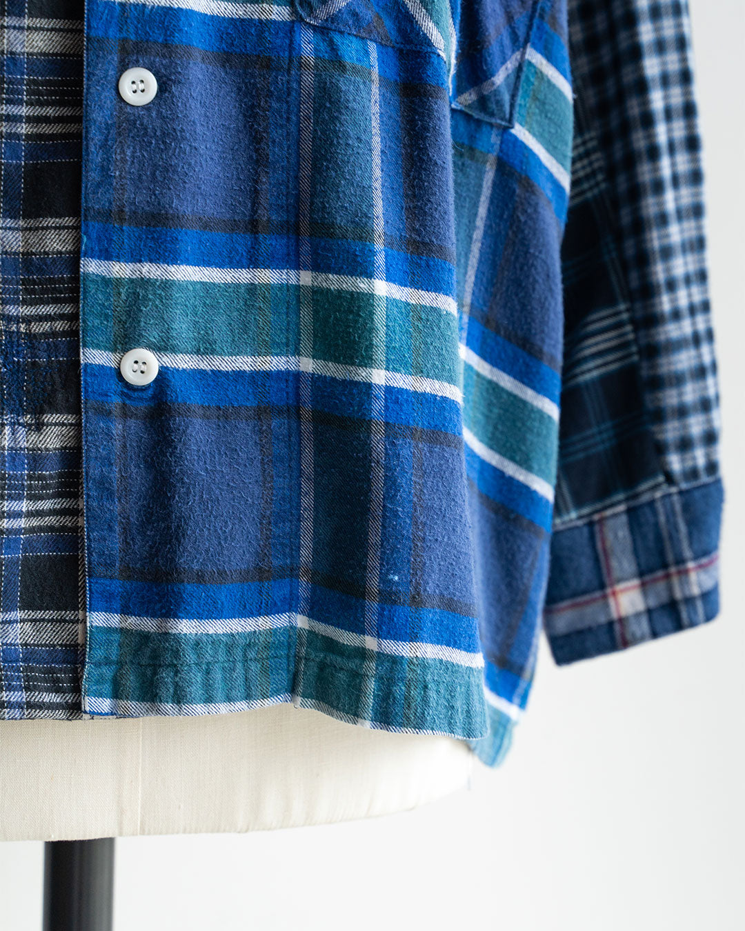 【Made By Sunny Side Up】Remake Patchwork Flannel Shirts ①