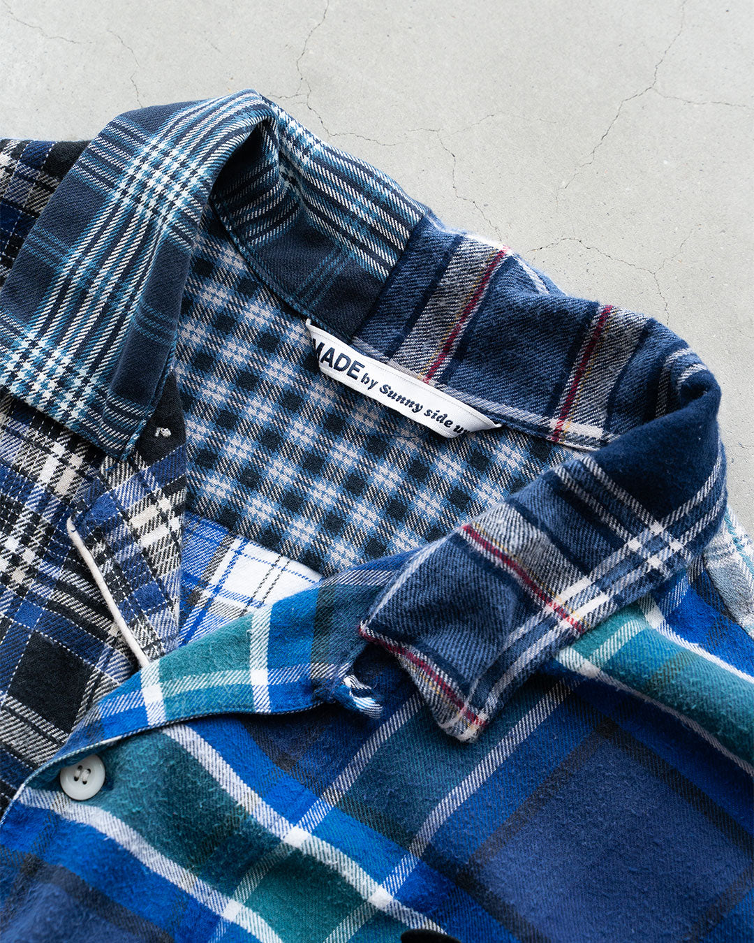 【Made By Sunny Side Up】Remake Patchwork Flannel Shirts ①