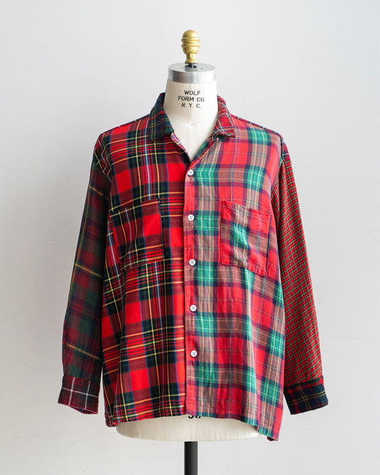 【Made By Sunny Side Up】Remake Patchwork Flannel Shirts ②