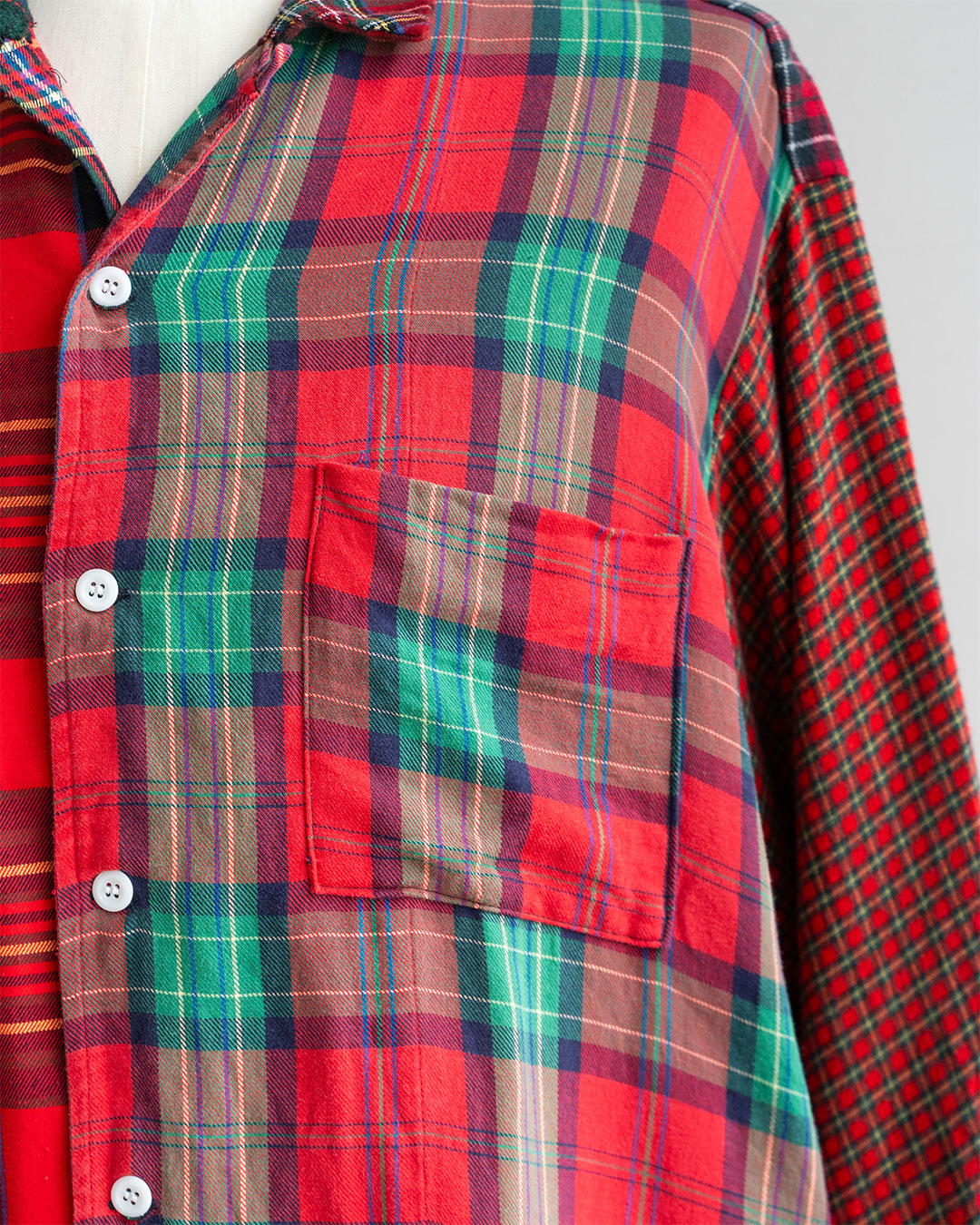 【Made By Sunny Side Up】Remake Patchwork Flannel Shirts ②