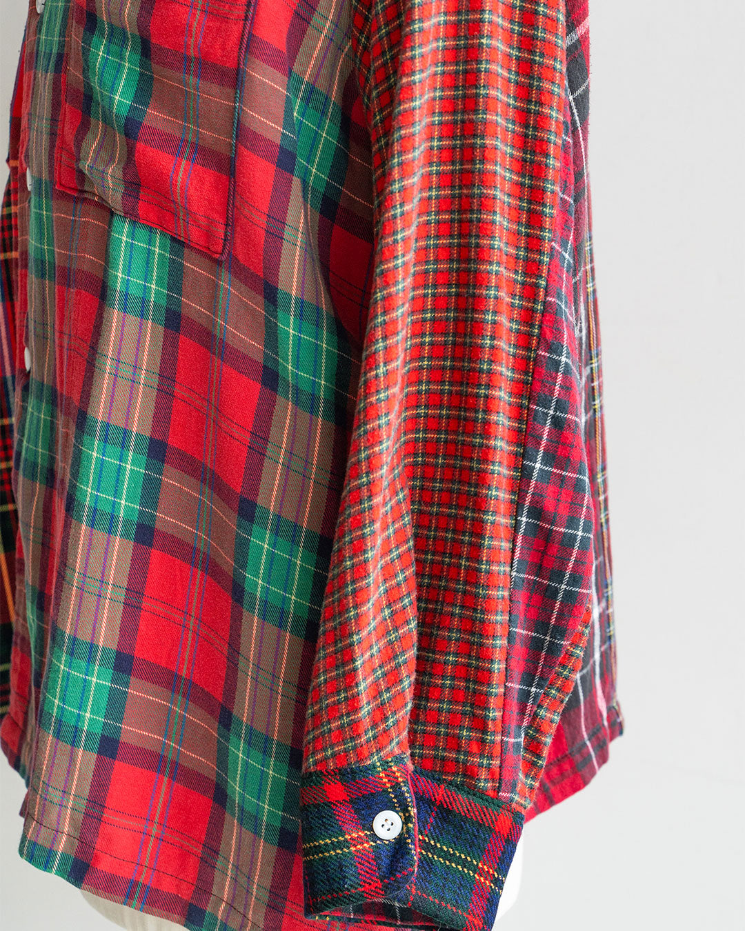 【Made By Sunny Side Up】Remake Patchwork Flannel Shirts ②