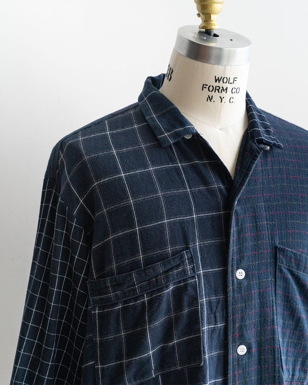【Made By Sunny Side Up】Remake Patchwork Flannel Shirts ③