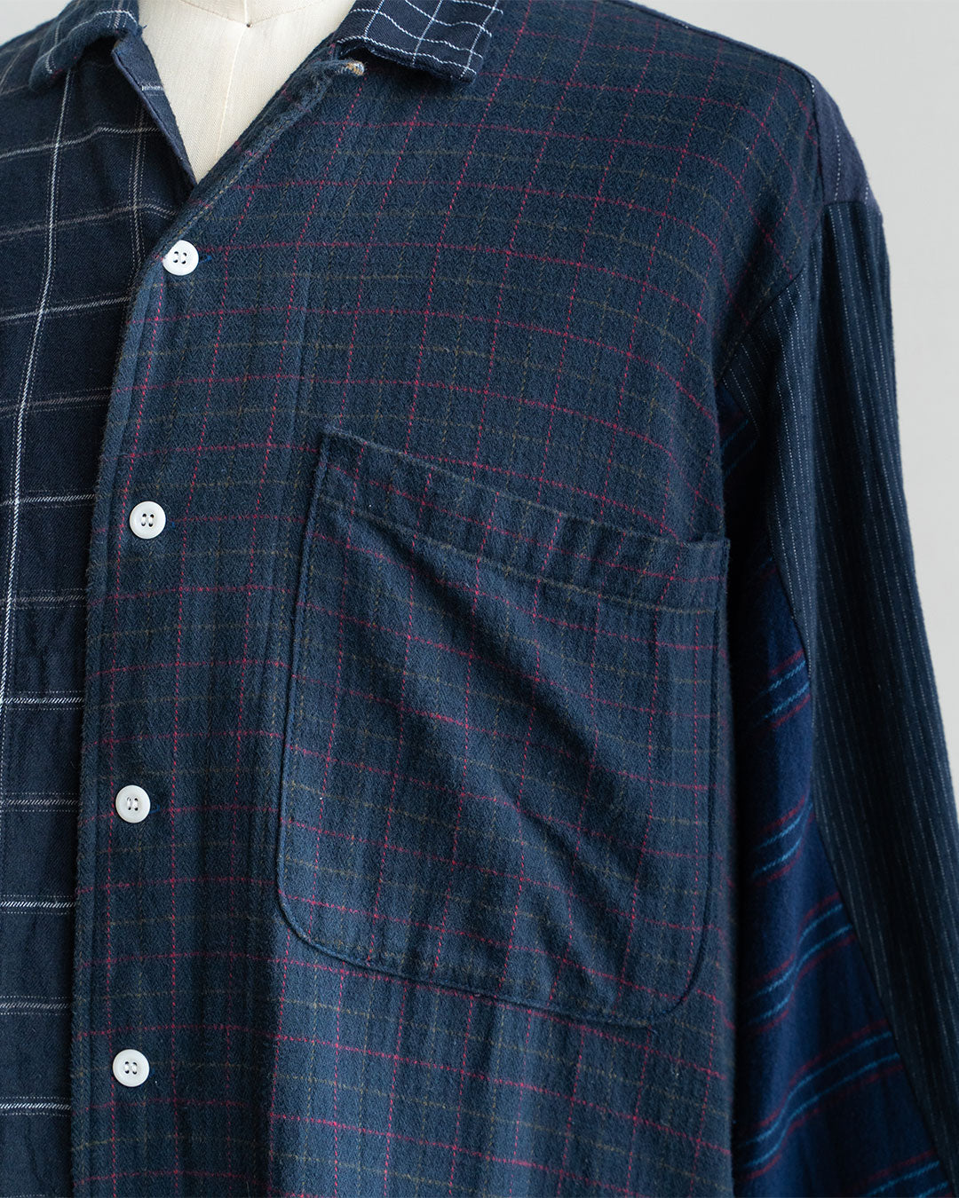 【Made By Sunny Side Up】Remake Patchwork Flannel Shirts ③
