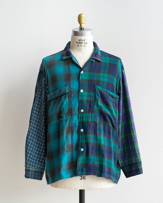 【Made By Sunny Side Up】Remake Patchwork Flannel Shirts ④