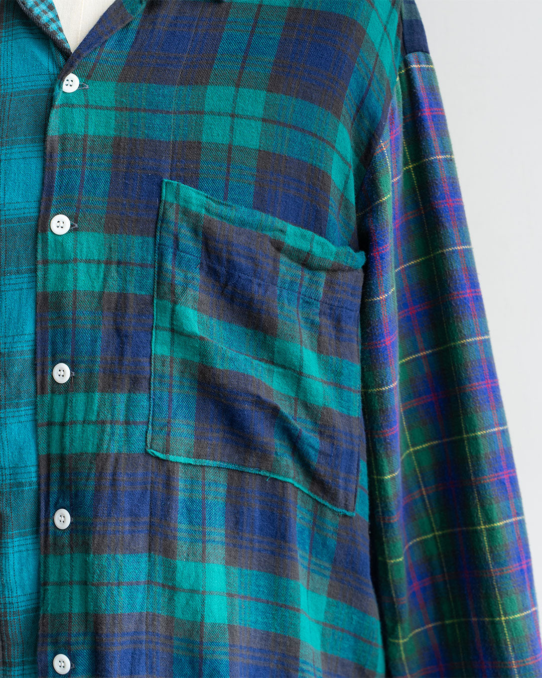 【Made By Sunny Side Up】Remake Patchwork Flannel Shirts ④