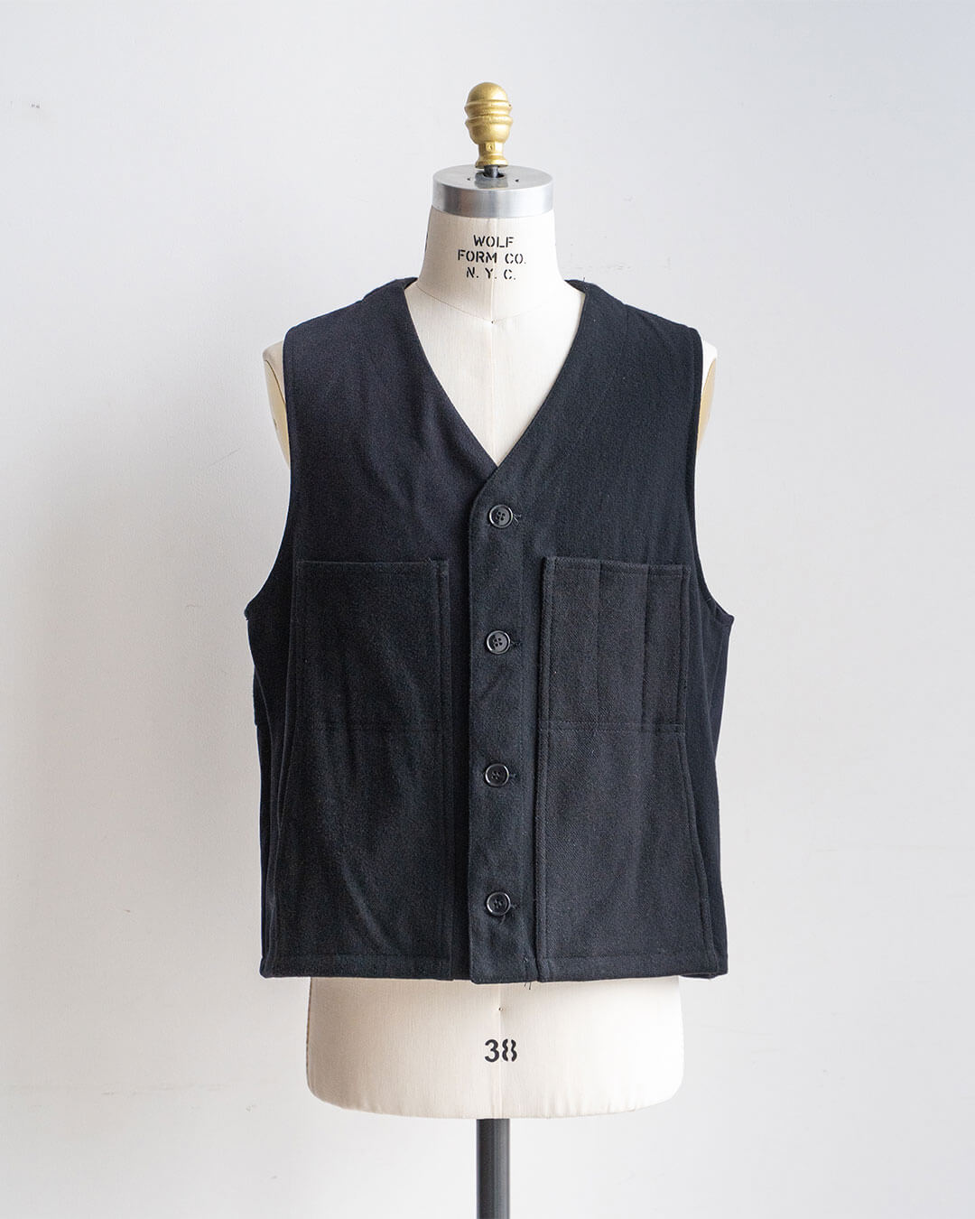 【Made By Sunny Side Up】Remake Patchwork Wool Vest