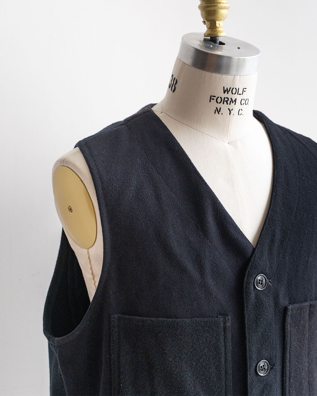 【Made By Sunny Side Up】Remake Patchwork Wool Vest