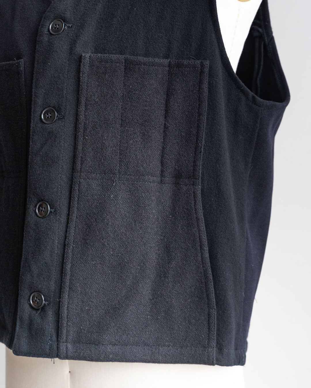 【Made By Sunny Side Up】Remake Patchwork Wool Vest