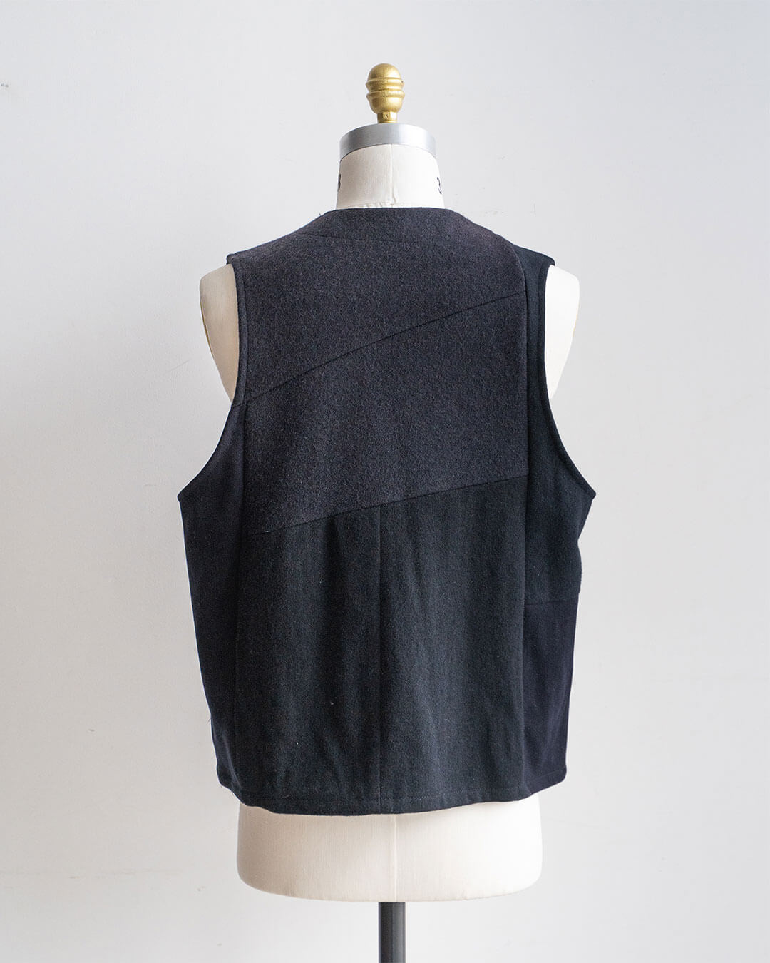 【Made By Sunny Side Up】Remake Patchwork Wool Vest