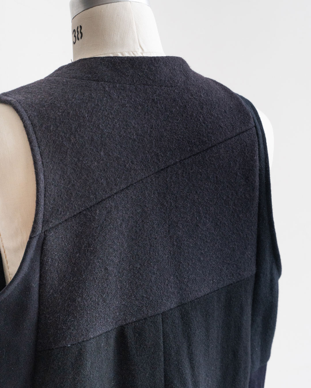 【Made By Sunny Side Up】Remake Patchwork Wool Vest