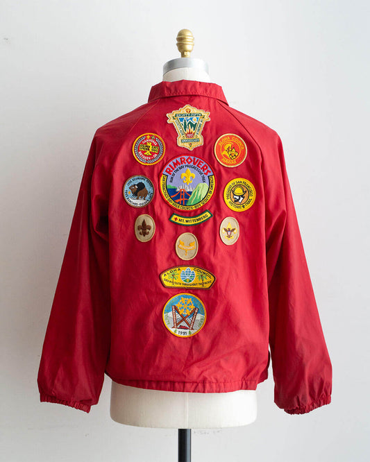 【VINTAGE】80-90s AUBURN Coach Jacket 『made in USA』Good Patches