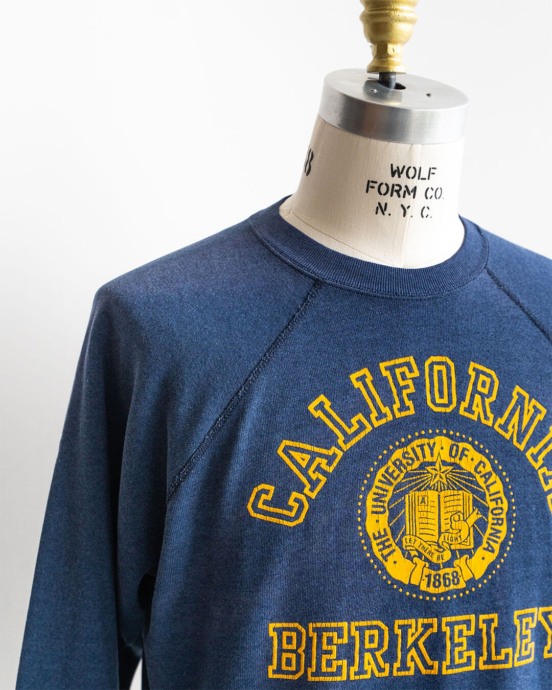 【Vintage】80s University Graphic Sweat 『UC Berkeley』 Velva Sheen