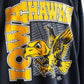 【VINTAGE】80-90s University Graphic Sweat 『IOWA HAWKS』 TULTEX