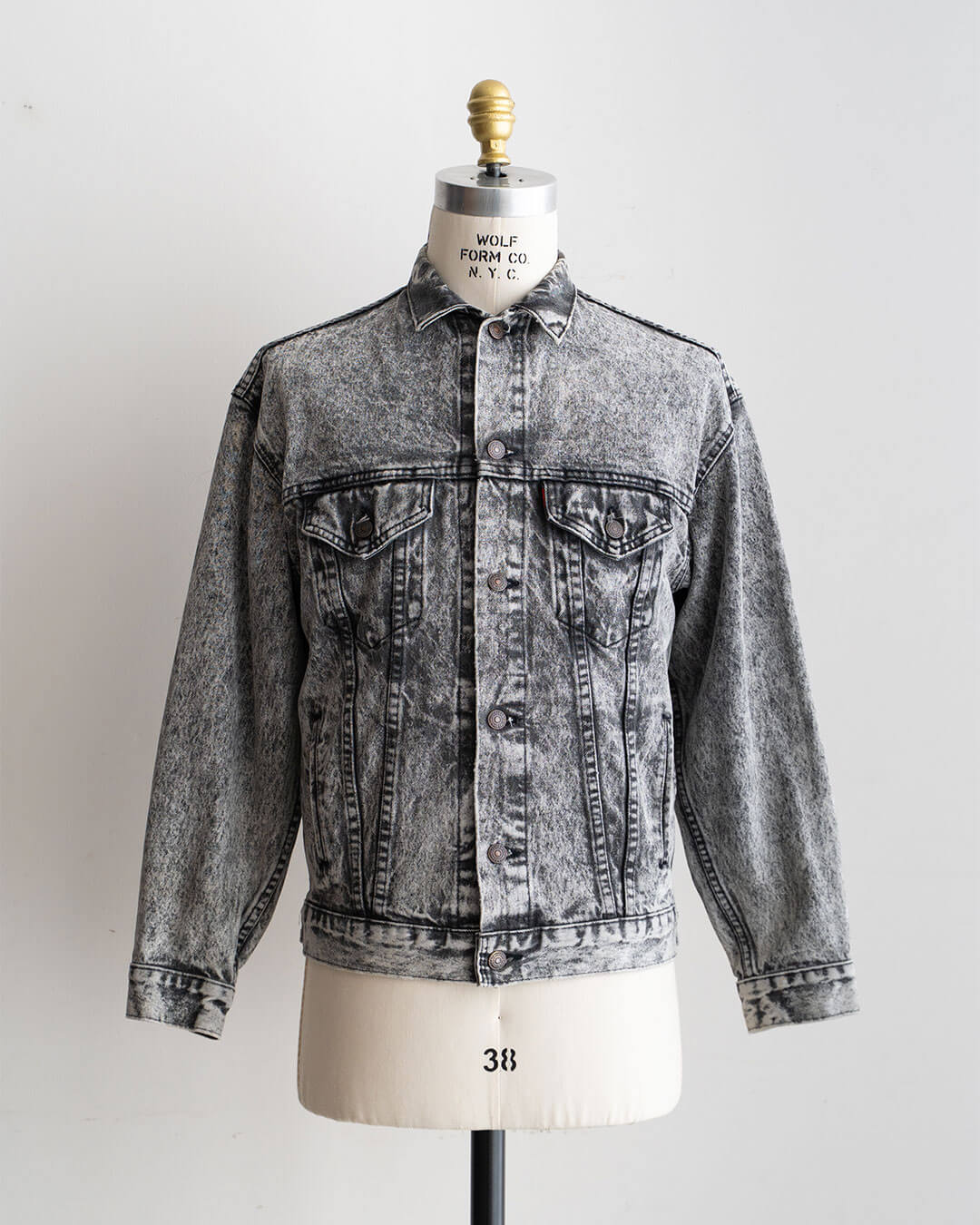 【VINTAGE】80s Levis 57508 Denim Jacket 『Acid Black』 Made In USA