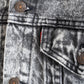 【VINTAGE】80s Levis 57508 Denim Jacket 『Acid Black』 Made In USA