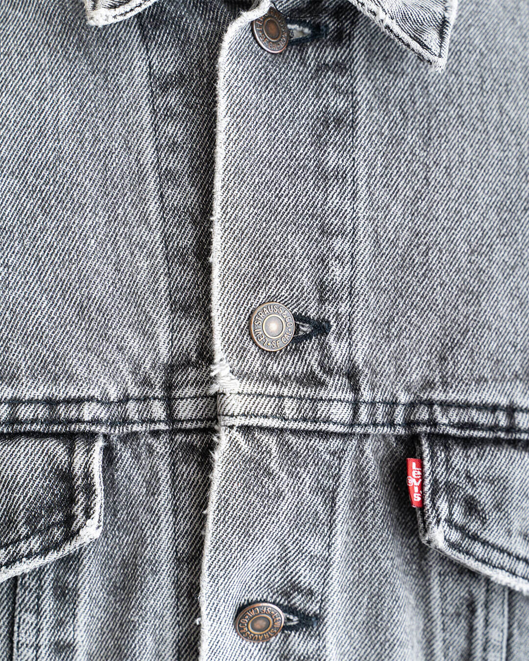 【Vintage】90s Levis 70507 Denim Jacket 『Fade Black』 Made In USA
