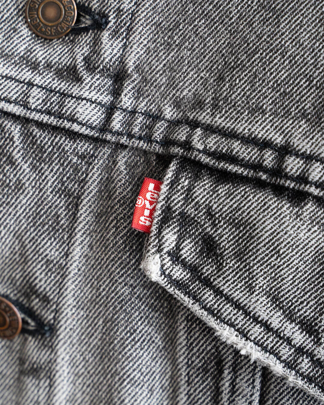 【Vintage】90s Levis 70507 Denim Jacket 『Fade Black』 Made In USA