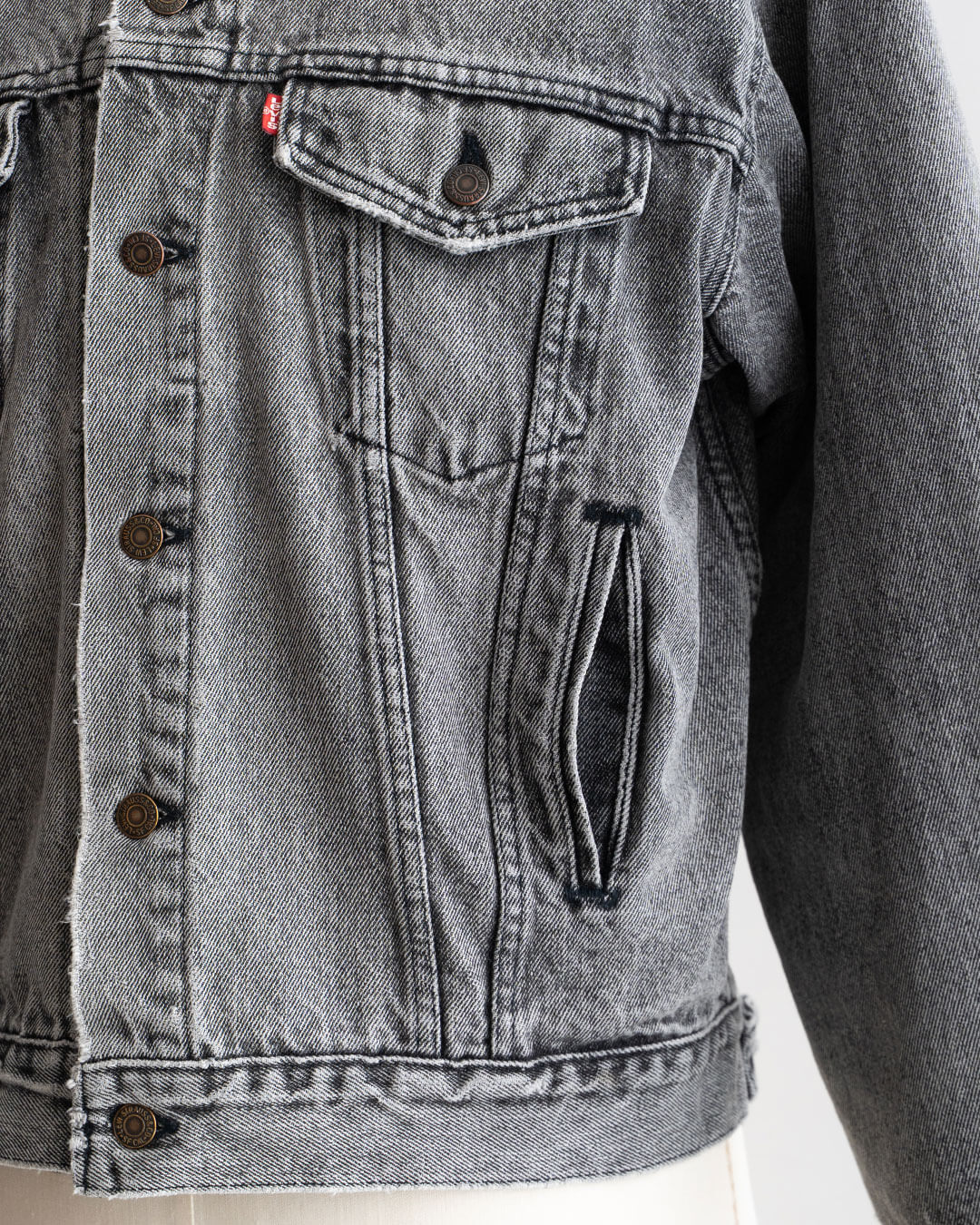【Vintage】90s Levis 70507 Denim Jacket 『Fade Black』 Made In USA
