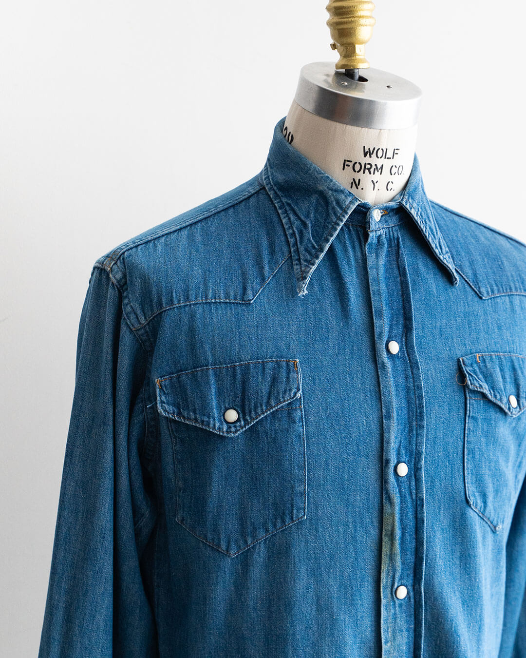 【VINTAGE】70s BAR-F Denim Western Shirts