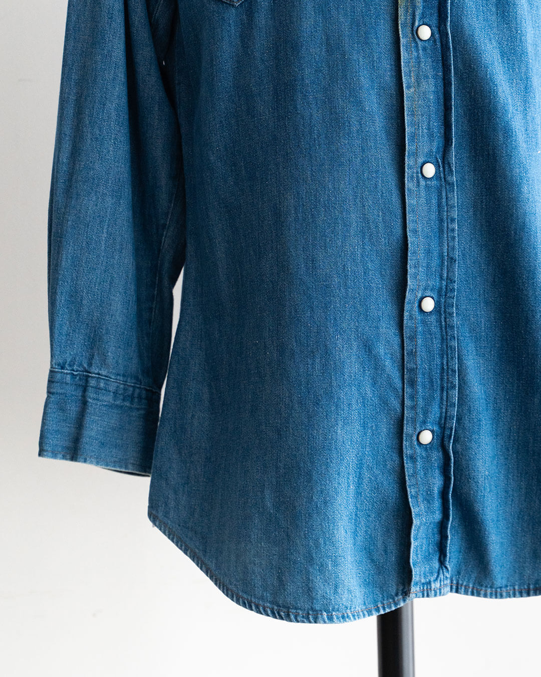 【VINTAGE】70s BAR-F Denim Western Shirts
