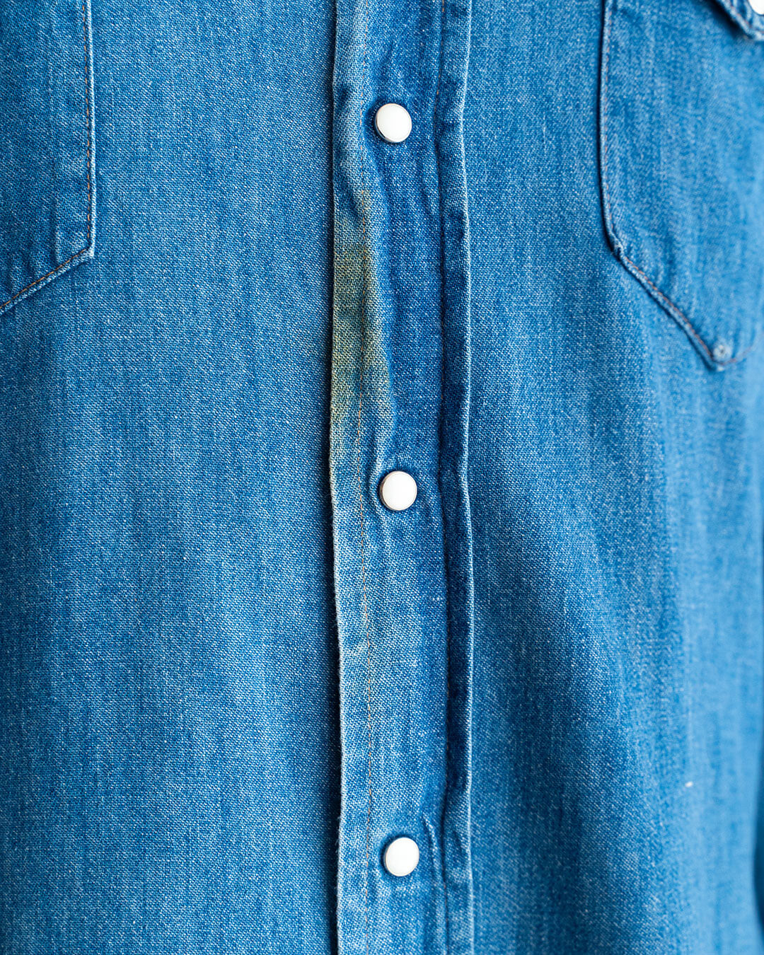 【VINTAGE】70s BAR-F Denim Western Shirts