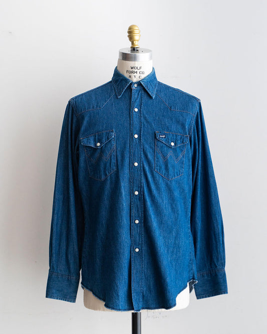 【VINTAGE】80s Wrangler Denim Western Shirts 『Made in U.S.A』②