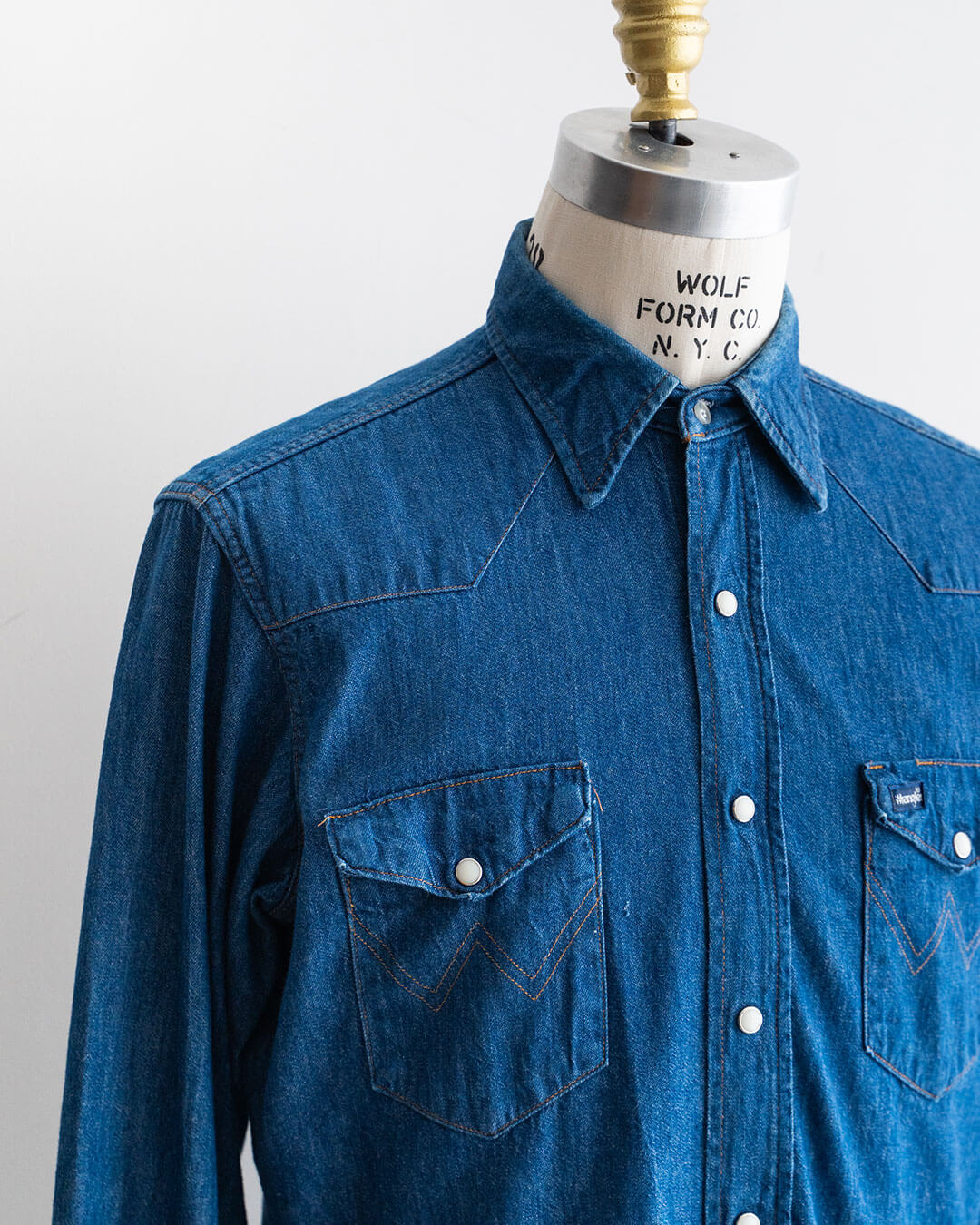 【VINTAGE】80s Wrangler Denim Western Shirts 『Made in U.S.A』②