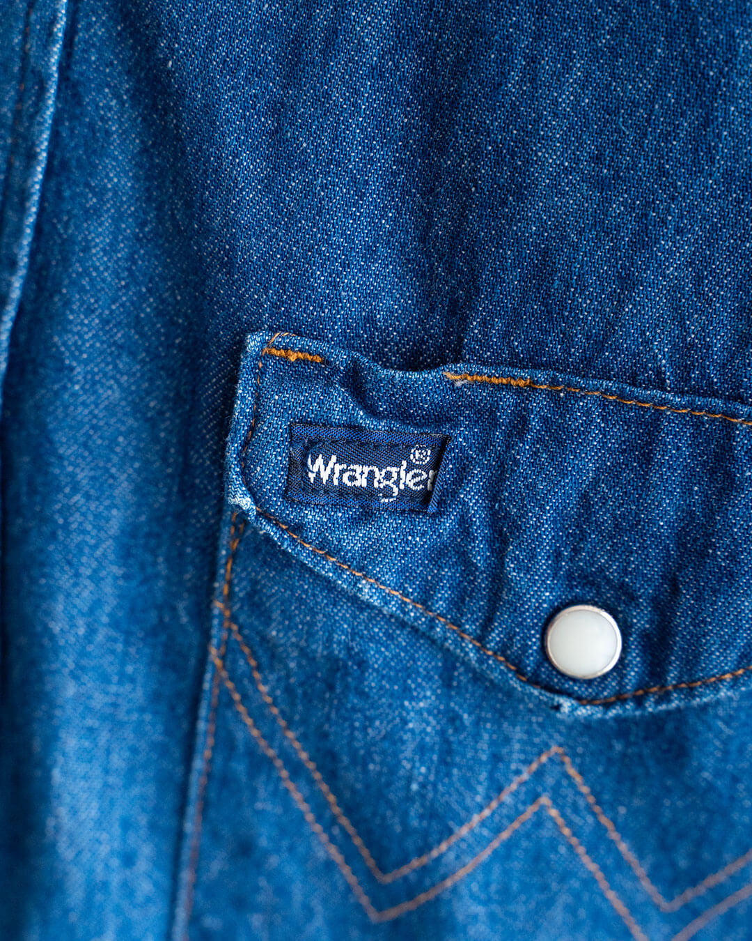 【VINTAGE】80s Wrangler Denim Western Shirts 『Made in U.S.A』②