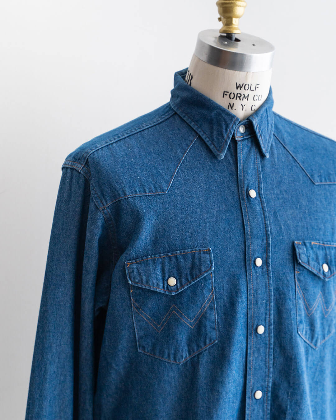 【VINTAGE】80s Wrangler Denim Western Shirts 『Made in U.S.A』③