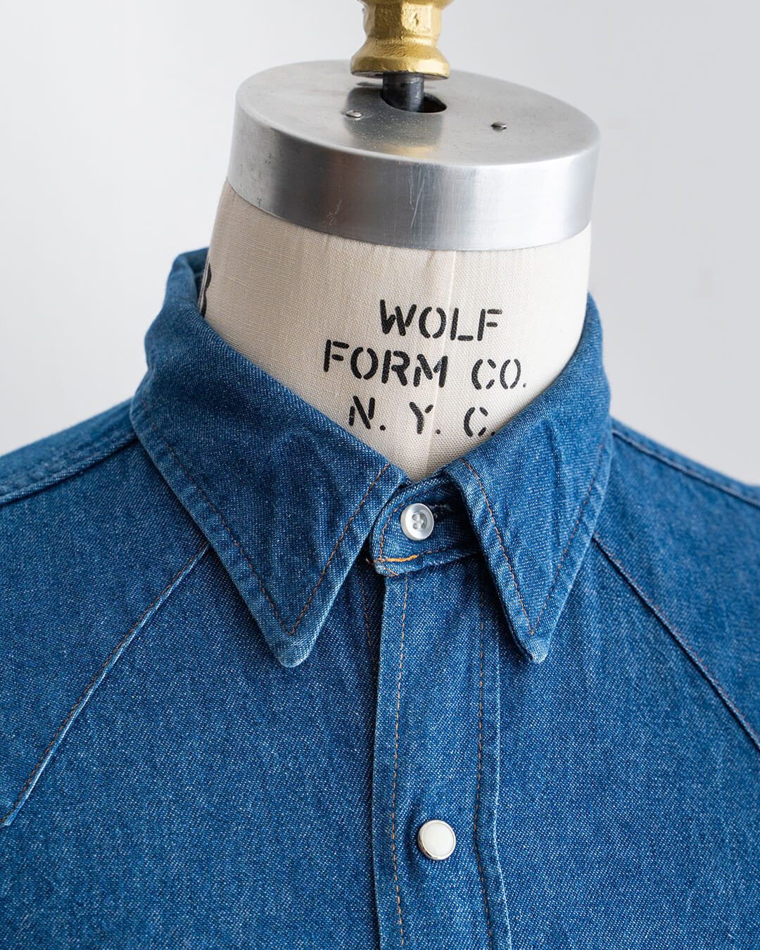 【VINTAGE】80s Wrangler Denim Western Shirts 『Made in U.S.A』③