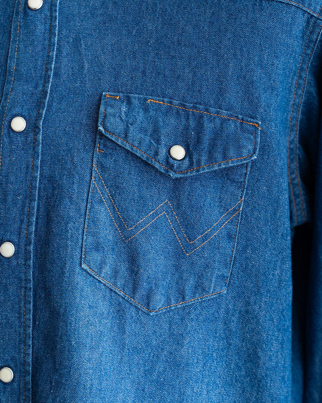 【VINTAGE】80s Wrangler Denim Western Shirts 『Made in U.S.A』③