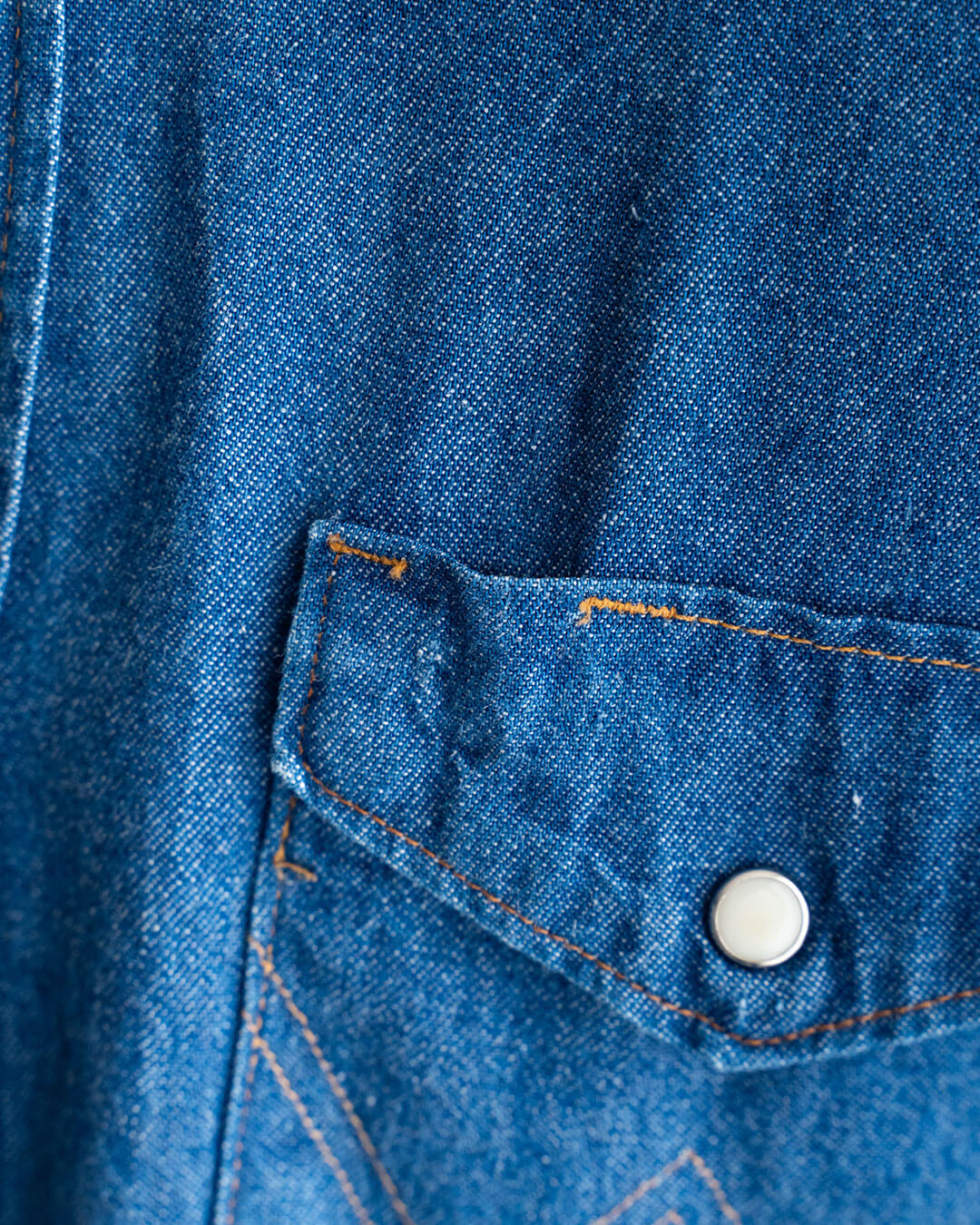 【VINTAGE】80s Wrangler Denim Western Shirts 『Made in U.S.A』③