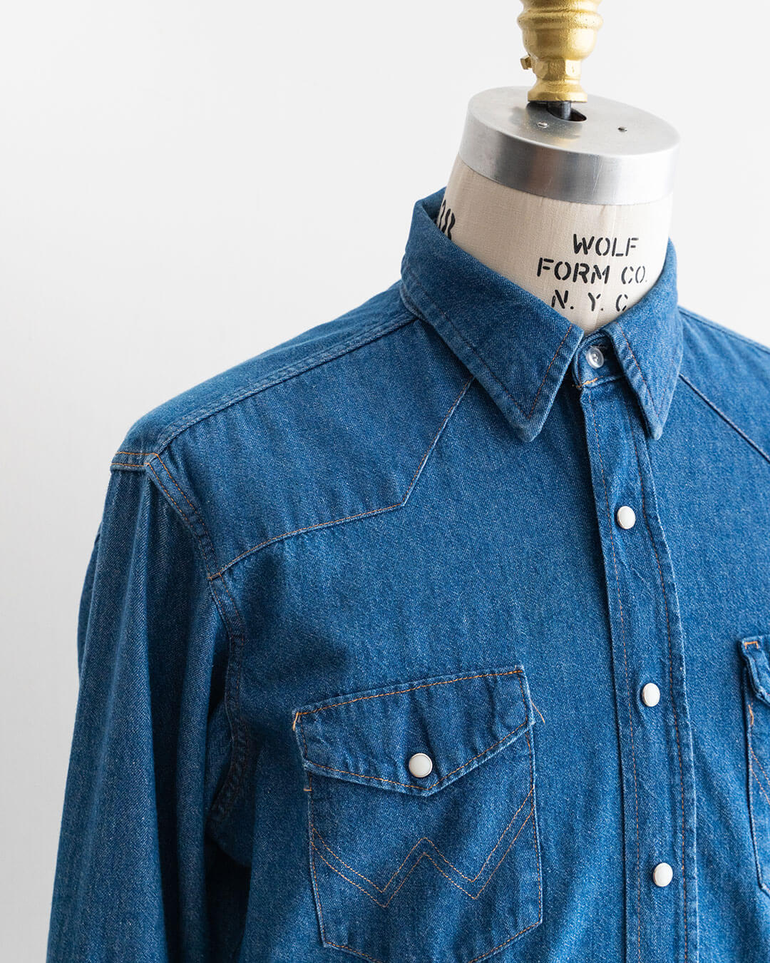 【VINTAGE】80s Wrangler Denim Western Shirts 『Made in U.S.A』④