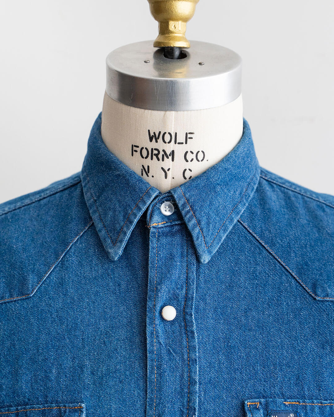 【VINTAGE】80s Wrangler Denim Western Shirts 『Made in U.S.A』④