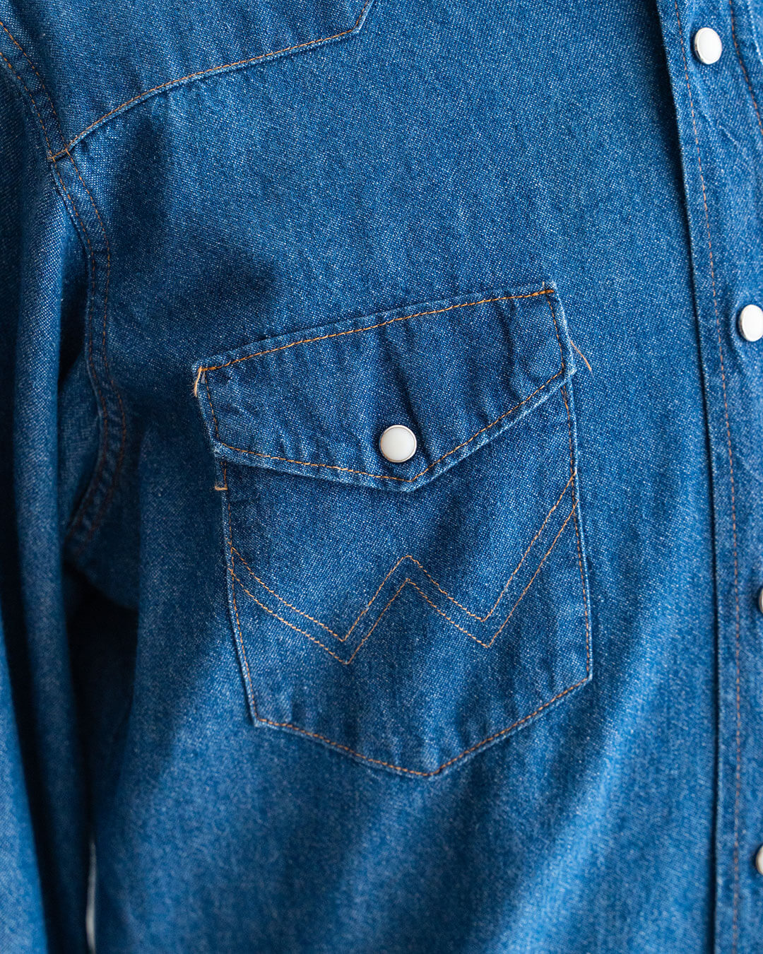 【VINTAGE】80s Wrangler Denim Western Shirts 『Made in U.S.A』④