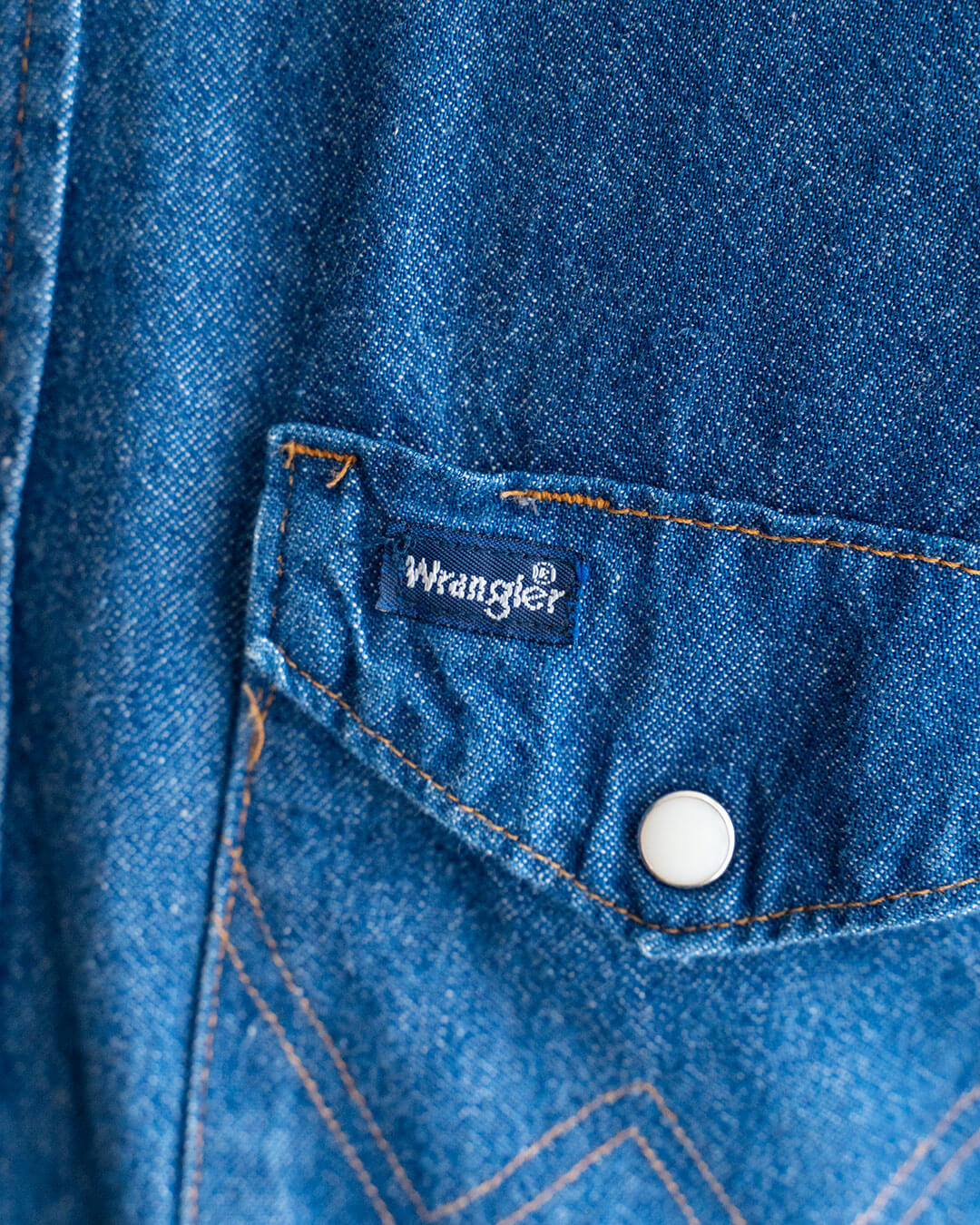 【VINTAGE】80s Wrangler Denim Western Shirts 『Made in U.S.A』④