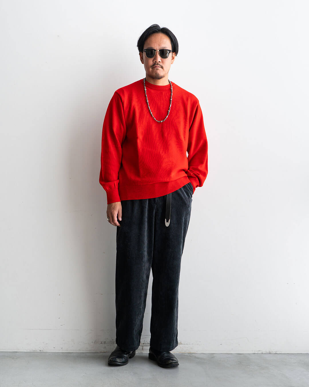 モデル 身長175cm　体重69kg / 着用カラー Red